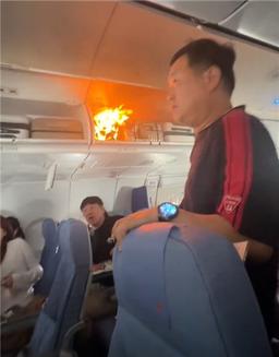 인천행 中여객기, 한국인 보조배터리 불로 상하이 비상착륙(종합)
