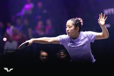 탁구 간판 신유빈, WTT 몽펠리에 대회서 디아스 꺾고 8강 진출