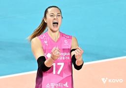 여자배구 흥국생명 외국인 주포 레베카 한국 이름은 '김백화'