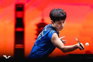 탁구 주천희 '한국 천적' 왕만위에 막혔다…신유빈은 혼복 4강(종합)